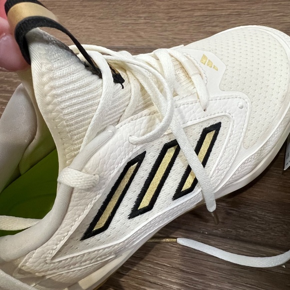 Adidas PureHustle 3 Elite Softball Cleats Womens Size 8 Off White/Gold Metal - Picture 8 of 10